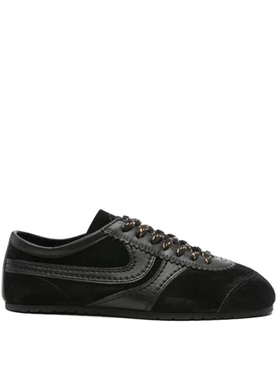 Dries Van Noten Suede Sneakers Shoes In Black