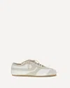 Dries Van Noten Leather Sneakers Low Profile Suede Panels Rubber Sole In White