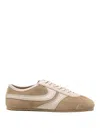 Dries Van Noten Women Beige Low-top Sneakers With Two-tone Lace-up In Suede Woman In Multi