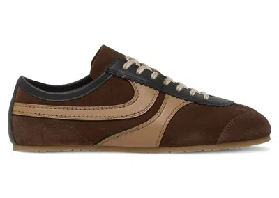 Pre-owned Dries Van Noten Suede Sneakers (women's) In Dark Brown
