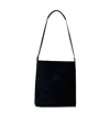 Dries Van Noten Men Suede Shoulder Bag In Black