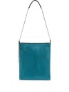 Dries Van Noten Suede Tote Bag In Blue