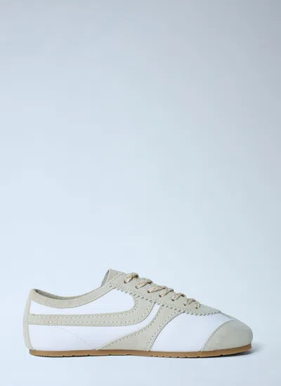 DRIES VAN NOTEN SUEDE TRIMMED SNEAKERS
