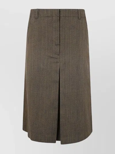 DRIES VAN NOTEN SULIA SKIRT WITH SLITS AND POCKETS
