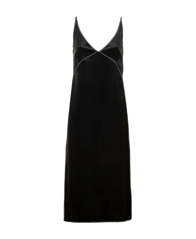 Dries Van Noten Suspender Dress In Black