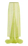 Dries Van Noten Susya Printed Silk-creponne Maxi Skirt In Yellow