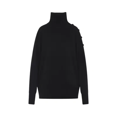 Dries Van Noten Tixla Cashmere High-neck Sweater In Black