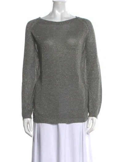 Pre-owned Dries Van Noten Sweater In Grey/metallic