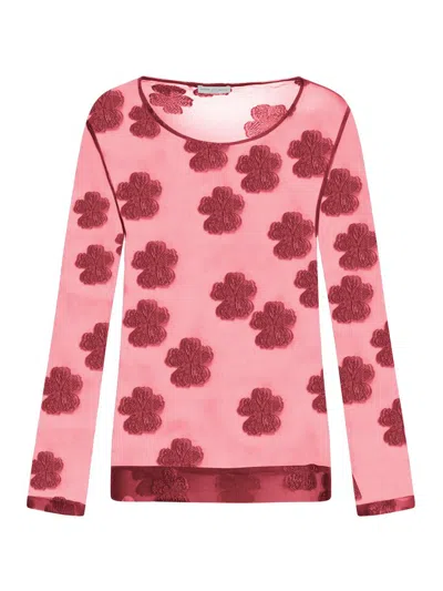 Dries Van Noten Sweater In Pink & Purple