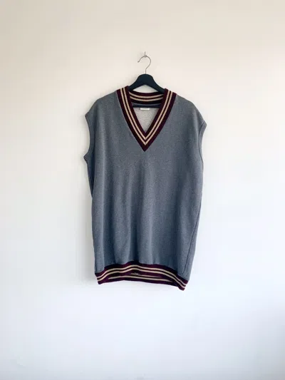 Pre-owned Dries Van Noten Sweater Vest In Gray