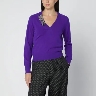 DRIES VAN NOTEN DRIES VAN NOTEN SWEATER WITH BROOCH DETAIL
