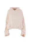 Dries Van Noten Draped Oversized Hooded Sweatshirt