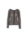 Dries Van Noten Long-sleeved Sweater In Black