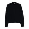 Dries Van Noten Relaxed Fit Black Cotton Sweater In Black