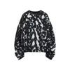 Dries Van Noten Hannet Sweater Abstract Pattern In Black