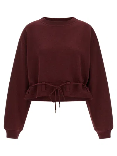 Dries Van Noten Sweatshirt In Burgundy
