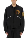 Dries Van Noten 02800-harrine Emb 1610 M.k.sweater - 100% Cotton Made In Turkey In Black