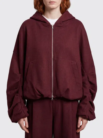 Dries Van Noten Sweatshirt Woman Color Burgundy