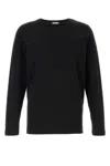 Dries Van Noten Hubbot Long-sleeved Crewneck T-shirt In Black