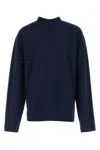Dries Van Noten Long-sleeved Crewneck T-shirt In Blue