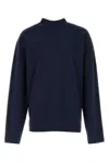 Dries Van Noten Long-sleeved Crewneck T-shirt In Blue