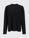 Dries Van Noten Long Sleeve Crew Neck Relaxed Fit T-shirt In Black