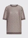 Dries Van Noten Oversized Transparent T-shirt In Animal Print