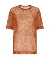 Dries Van Noten T-shirt With Floral Pattern In Orange