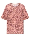 Dries Van Noten Floral Printed Crewneck T-shirt In Pink