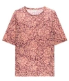 Dries Van Noten Floral Printed Crewneck T-shirt In Pink