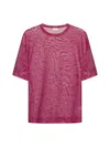 Dries Van Noten Print Mesh T-shirt In Red
