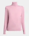 Dries Van Noten Tagine Turtleneck Wool Sweater In Pink