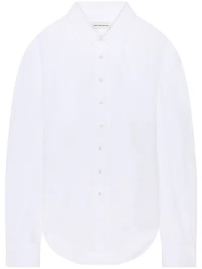 Dries Van Noten Tailored Belted Shirt In White