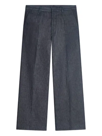 Dries Van Noten Tailored Denim Trousers In Blue