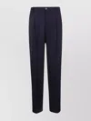 Dries Van Noten Tailored Pants With Pleats And Pockets In Blue