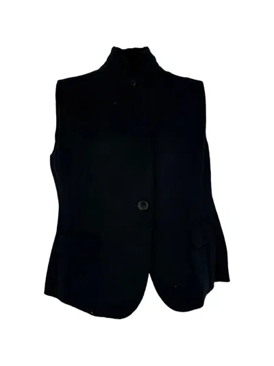 Pre-owned Dries Van Noten Tailored Sleeveless Blouse In Black