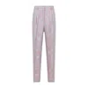 Dries Van Noten Tailored Trousers With Delicate Floral Pattern In Blue