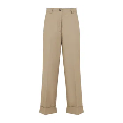 Dries Van Noten Tailored Trousers With Wide Legs And Cuffed Hem