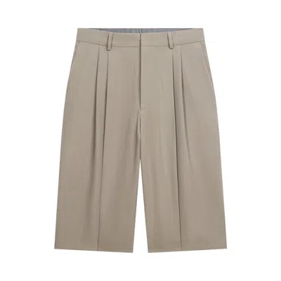 Pre-owned Dries Van Noten Tailored Wool Shorts 'cement' | Grey | Men's Size 46