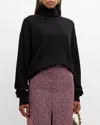 Dries Van Noten Polka-dot-jacquard Midi Skirt In King Blue