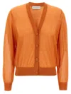 Dries Van Noten Long-sleeved Cardigan In Orange
