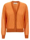 Dries Van Noten Long-sleeved Cardigan In Orange