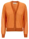 Dries Van Noten Long-sleeved Cardigan In Orange