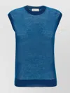 Dries Van Noten 'tamara' Crew Neck Vest In Blue