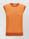 Dries Van Noten 'tamara' Crew Neck Vest In Orange