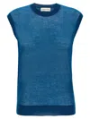 Shop Dries Van Noten Tamara Gilet Blue