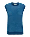 Dries Van Noten 'tamara' Crew Neck Vest In Blue