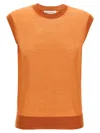Dries Van Noten 'tamara' Crew Neck Vest In Orange