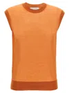 Dries Van Noten 'tamara' Crew Neck Vest In Orange