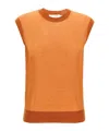 Dries Van Noten 'tamara' Crew Neck Vest In Orange